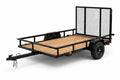 5' x 8' Carry-On Heavy-Duty Utility Trailer – Compact Open Deck Utility Trailer with 4-Foot Rear Mesh Ramp and 2,000 lb. GVWR